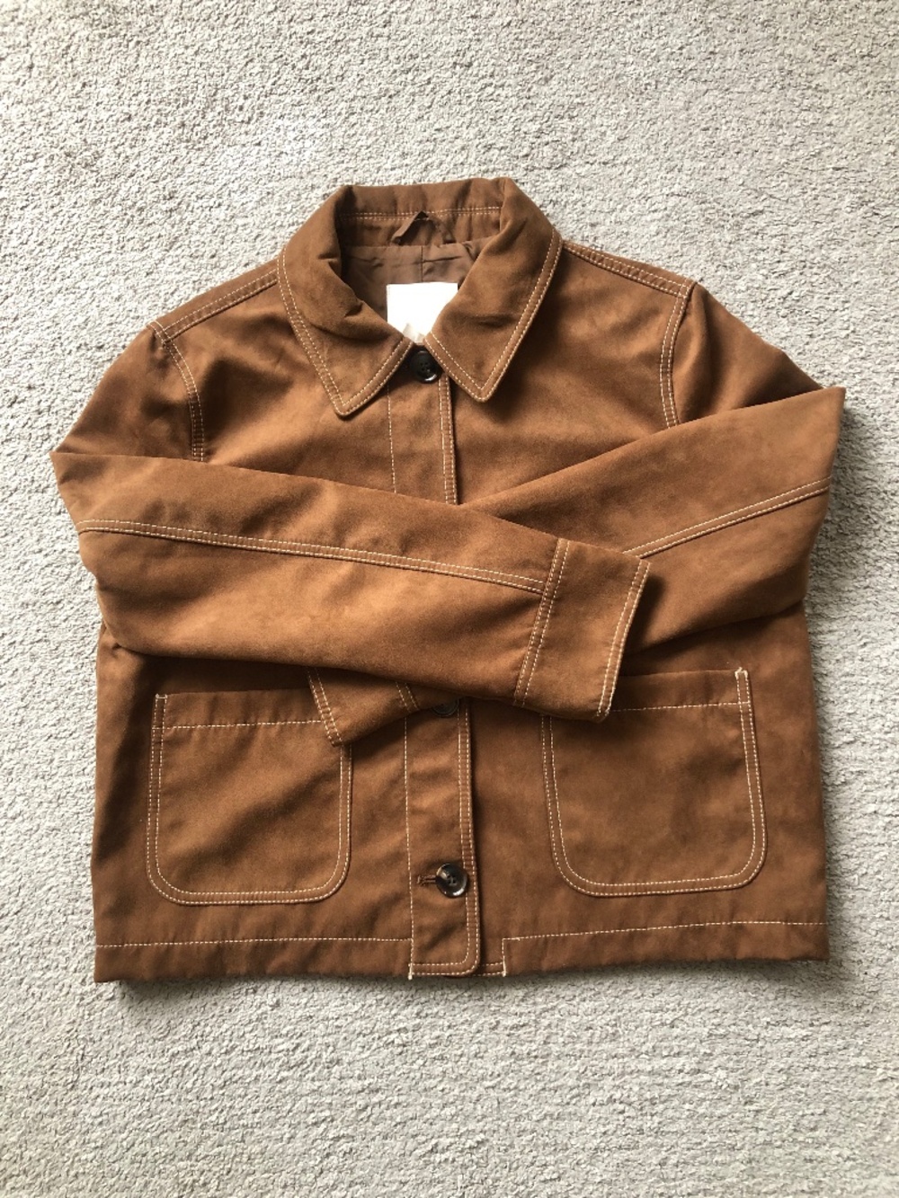 H&M Brown Suede-Look Jacket